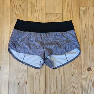 lululemon athletica Black and Gray Athletic Shorts